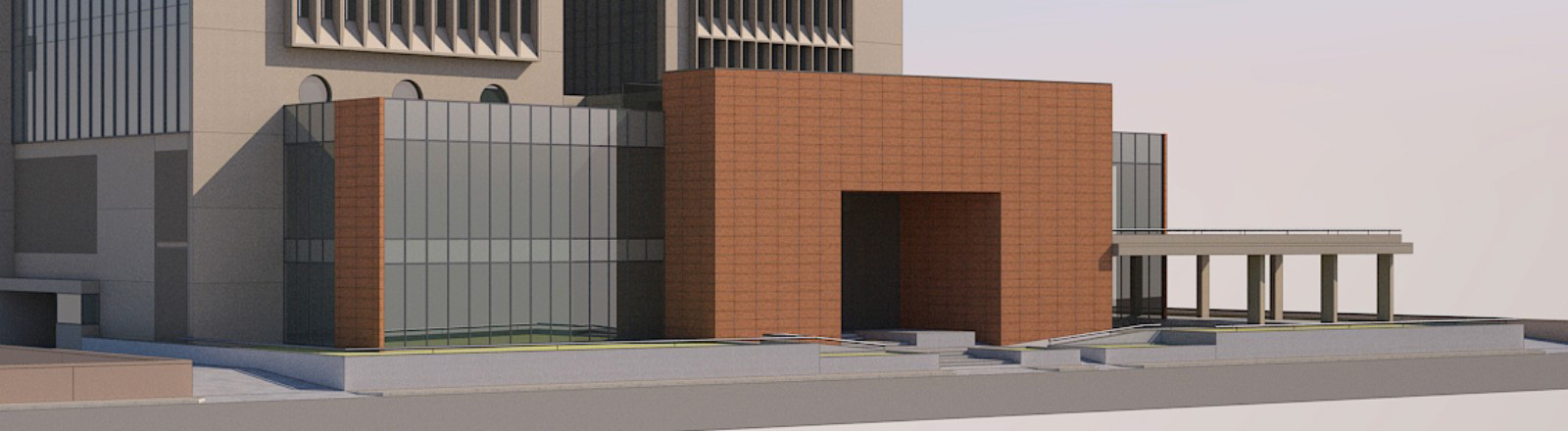 Aurelien II ground-level retail and dining storefronts
